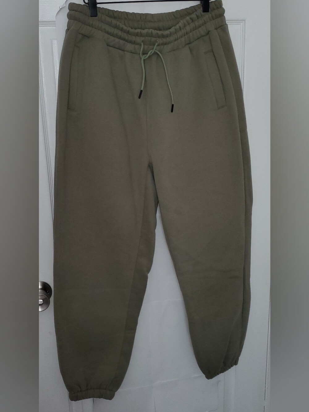 Olive Drawstring Jogger Pants
